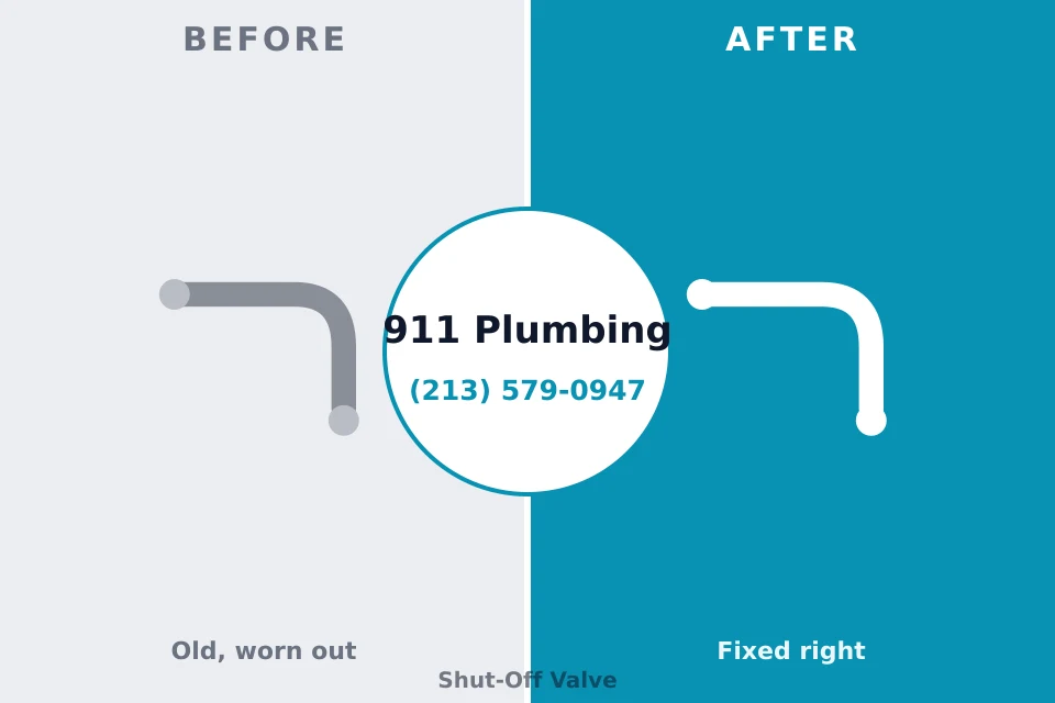 Before and after: plumbing repair Roscommon, MI